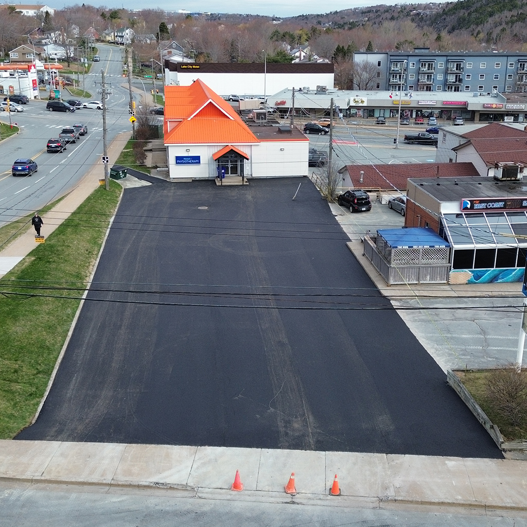 commercial parking lot paving in Dartmouth